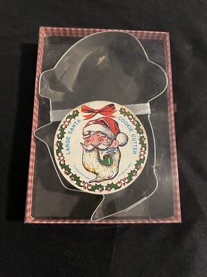 Vintage Fox Run Craftsmen Large Santa Cookie Cutter Original Box
