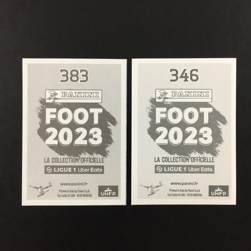 Desire Doue Rookie RC Lot 2 Sticker Panini Foot 2022 2023 (22-23) #346 #383 - Zdjęcie 2 z 3