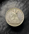 1863 -S Liberty Seated Half Dollar. Civil War Era XF+-READ