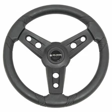 Gussi Italia Lugana Black Steering Wheel | ICON / AEV Golf Car Models