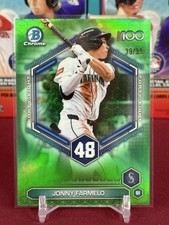 2026 Bowman Baseball Scouts Top 100 Jonny Farmelo Green Refractor SP #/99