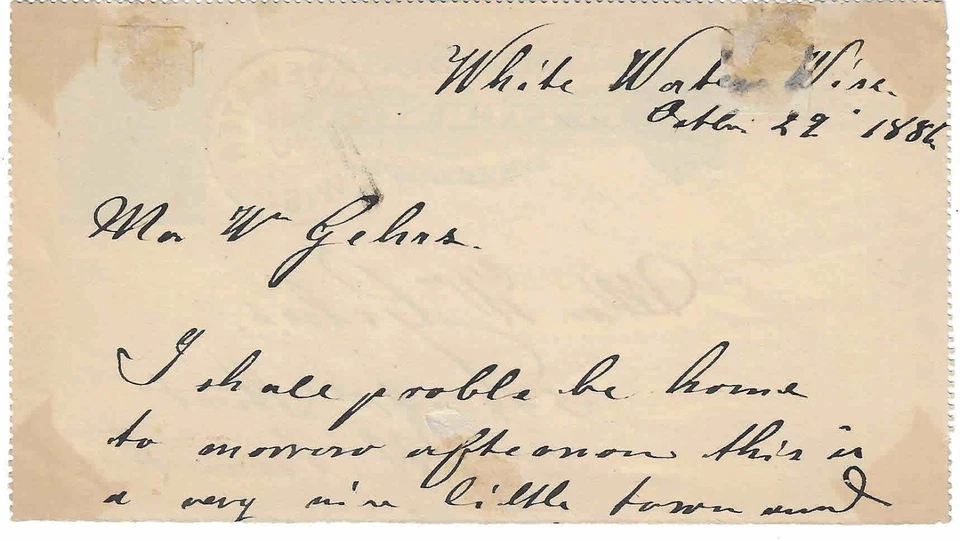 US 1886 Sc. #U293 stamped letter sheet, used only front sheet .Different dates - Image 3 of 4