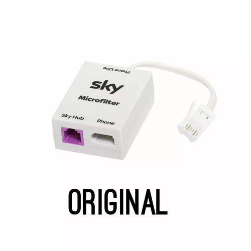 BT Sky ORIGINAL Microfilter RJ11 Modem Telephone Broadband ADSL - 第 1/1 張圖片
