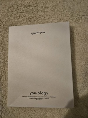 Younique YOU OLOGY Erfrischende Bio Cellulose Maske 4 Stück Neu