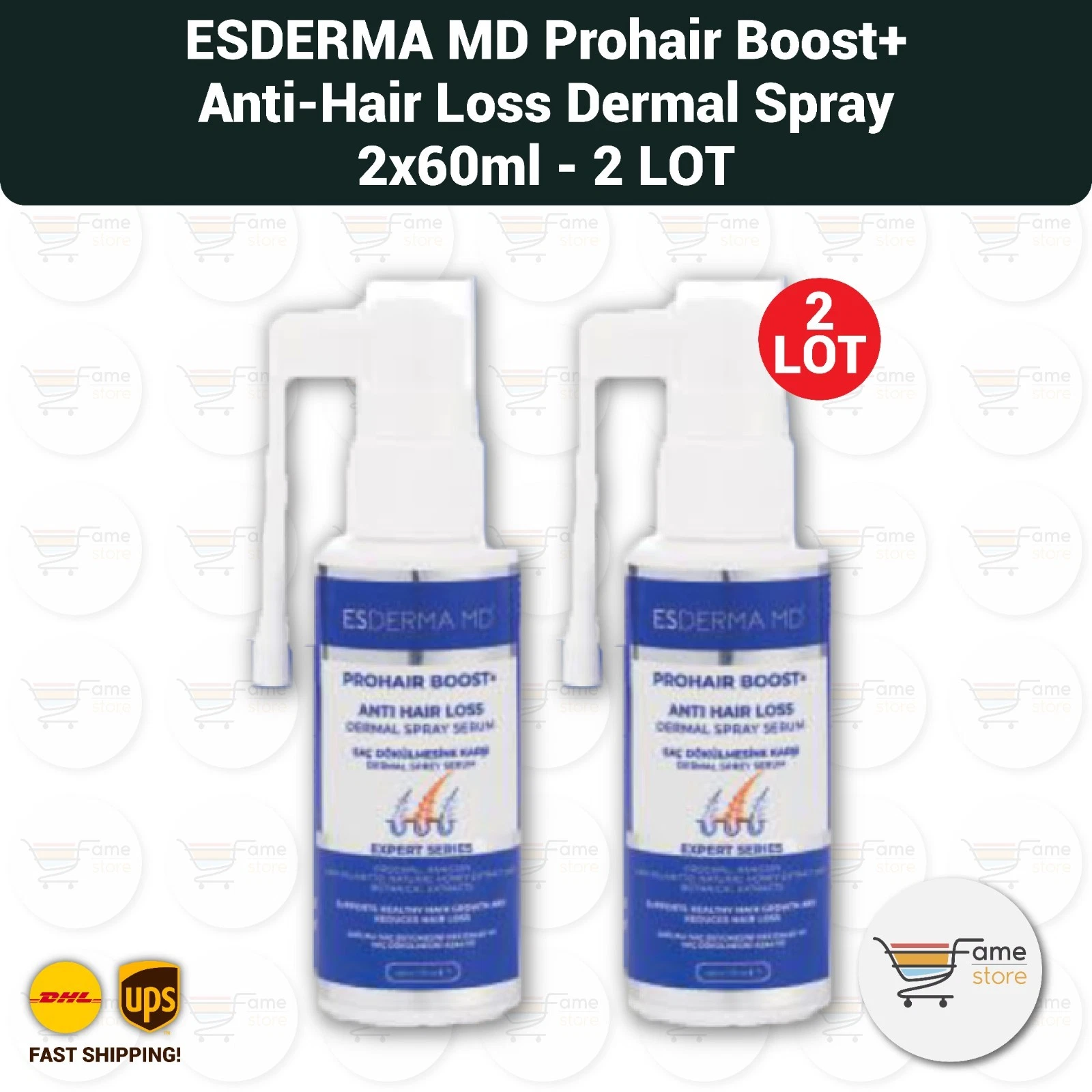 Esderma MD Prohair Boost+ Anti Hair Loss Dermal Spray (2×60ml) - 2LOT
