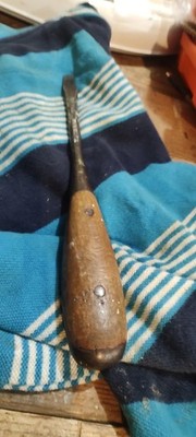 Vintage Irwin Screwdriver US of A  Wood Split Handle