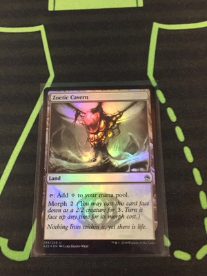 MTG Magic The Gathering Zoetic Cavern Foil M25 Land Commander 