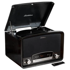 Electrohome Vinyl Record Player - Turntable, Bluetooth, Radio, CD, Vinyl to MP3