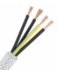 1mm 4 Core SY Braided Flexible Control Cable - 100 Metre Reel
