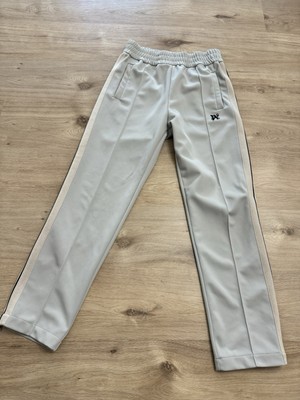 Palm Angels Monogram Track Pants Light Grey/Black Size L