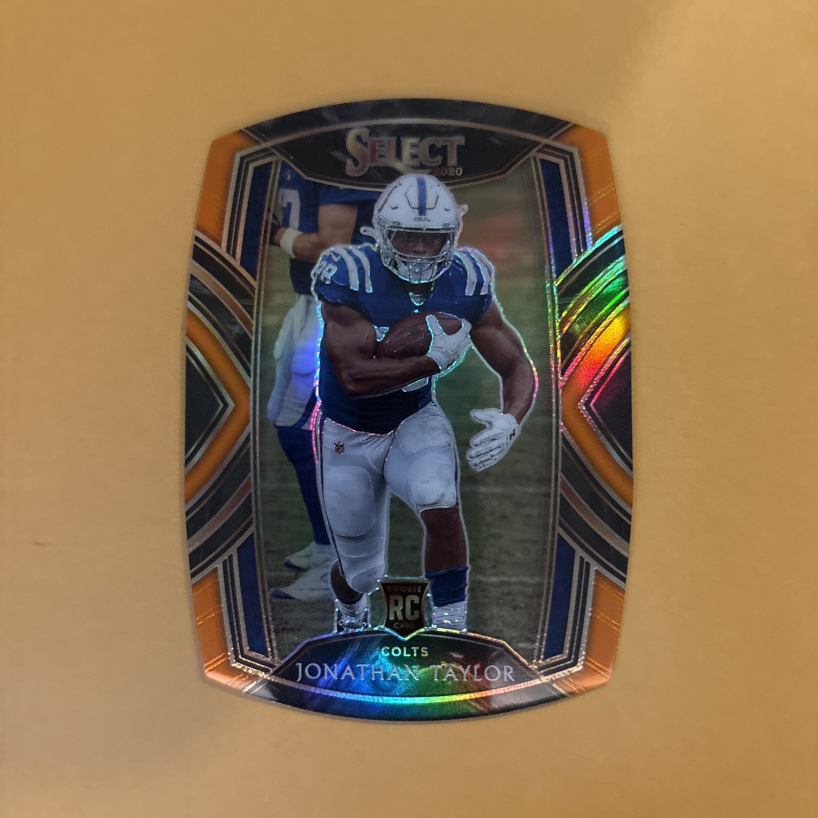 2020 Panini Select - Club Level Jonathan Taylor #253 Orange Prizm Die-Cut (RC)