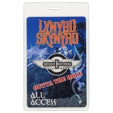 Lynyrd Skynyrd 1996 Tour w/ Doobie Brothers All Access Laminated Backstage Pass