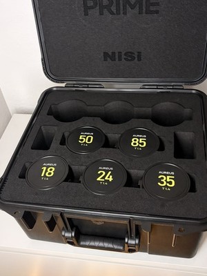 NiSi Aureus Cine Prime Set (18, 24, 35, 50, 85 mm) PL-Mount in Hartschalenkoffer