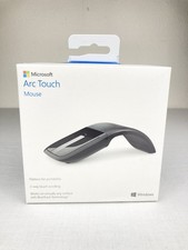 MICROSOFT ARC TOUCH RVF-00052 WIRELESS BLUETRACK MOUSE BLACK DONGLE TESTED VGC 