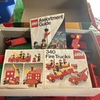 LEGO Fire Trucks 340 Complete Vintage Set with Firefighter and Box