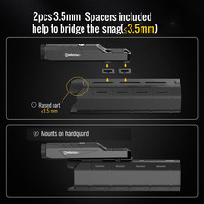 1600 Lumens Green Laser Light Combo Compatible with M-Lok/Picatinny for Rifle...