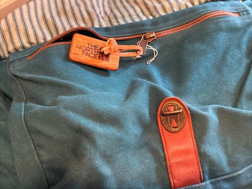 Vintage 1980-1990’s Y2K The North Face Duffle Bag | Cotton Leather | Made In USA - Picture 9 of 9