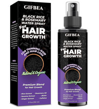 GIFBEA Organic Black Rice Water Hair Growth Serum Spray, 5 Fl Oz, Rosemary...