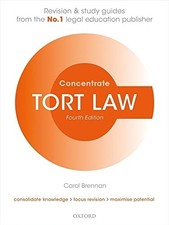 Tort Law Concentrate: Law Revision and Study Guide by Brennan, Carol Book The