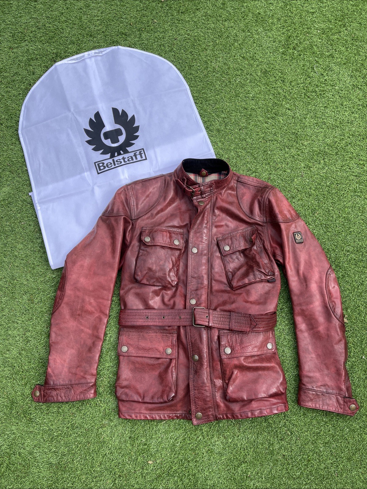 BELSTAFF PANTHER 1966 JACKET RARE OXBLOOD SMALL MEDIUM TRIALMASTER  RRP£1345