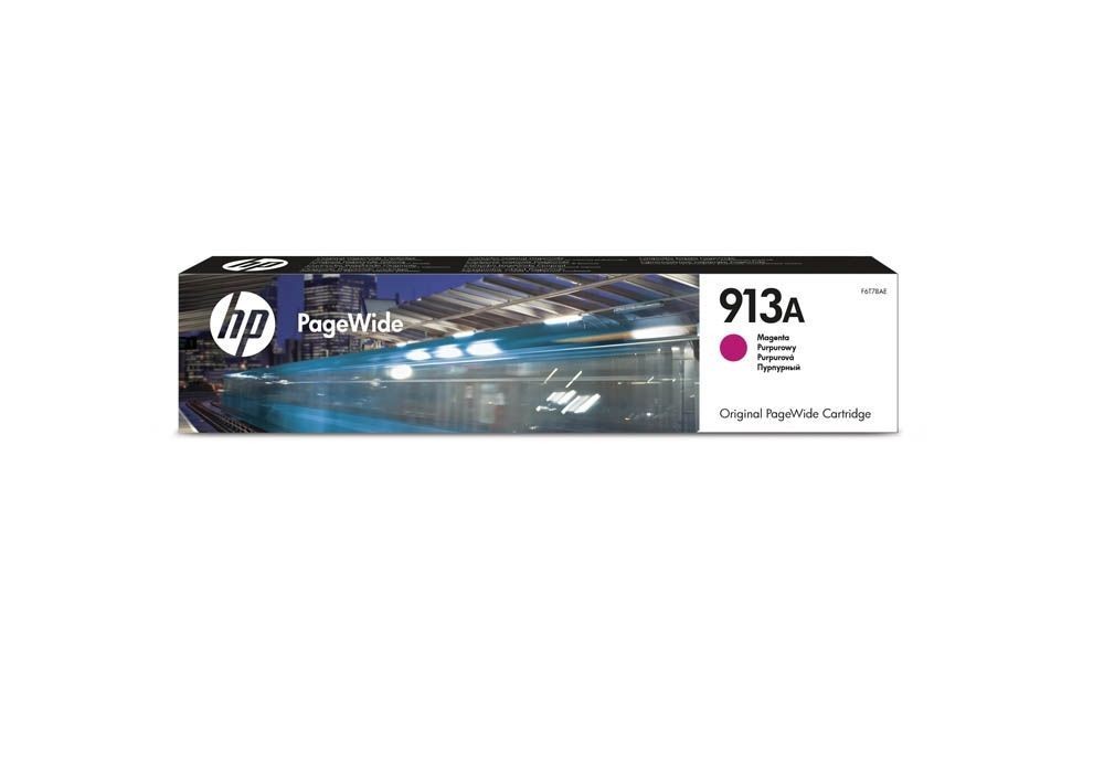 Cartouche encre magenta HP 913A PageWide pour impression couleur de rechange
