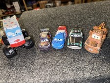 Set Of 5 Disney Pixar Cars Vehicles Mater And Friends- Includes Mater Ice Cream