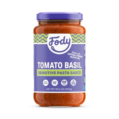 Fody Foods Tomato Basil Pasta Sauce, 19.4 Oz, 1.21 Pound (Pack of 1), Sauce 