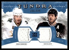 2011-12 Upper Deck Artifacts Tundra Tandems Jerseys Blue Mike Ribeiro/Steve Ott