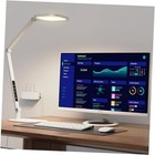 LED Desk Lamp for Home Office, Desk Light for Video Call, White 1 Pack -Desktop