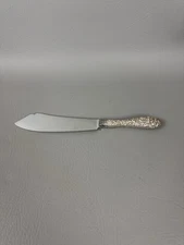 The Stieff Co. Rose Pattern Stainless Blade Sterling Handle Cake Fish 10" Knife
