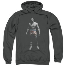Rocky Stand Alone Mens Hoodie Charcoal Officially Licensed