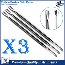 Cuticle Pusher Skin Knife Stainless Steel Professional Nail Cleaning Tool