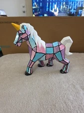 Mayco Faceted Unicorn 9" Pastel Colors Ceramic