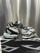 Fashion Be Right Back Gray Black Unisex Sneakers For Off White