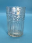 ANTIQUE Early 20th Century Ribbed Pressed Glass Tumbler Clear Barware Rare! — photo 2