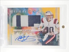 MAC JONES 2021 ORIGINS RPA ROOKIE PATCH AUTOGRAPH GOLD RC AUTO /10 Q7119