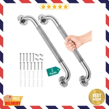2-Pack 16in Grab Bars for Bathtubs and Showers, Safety Bathroom Shower Grab Bars