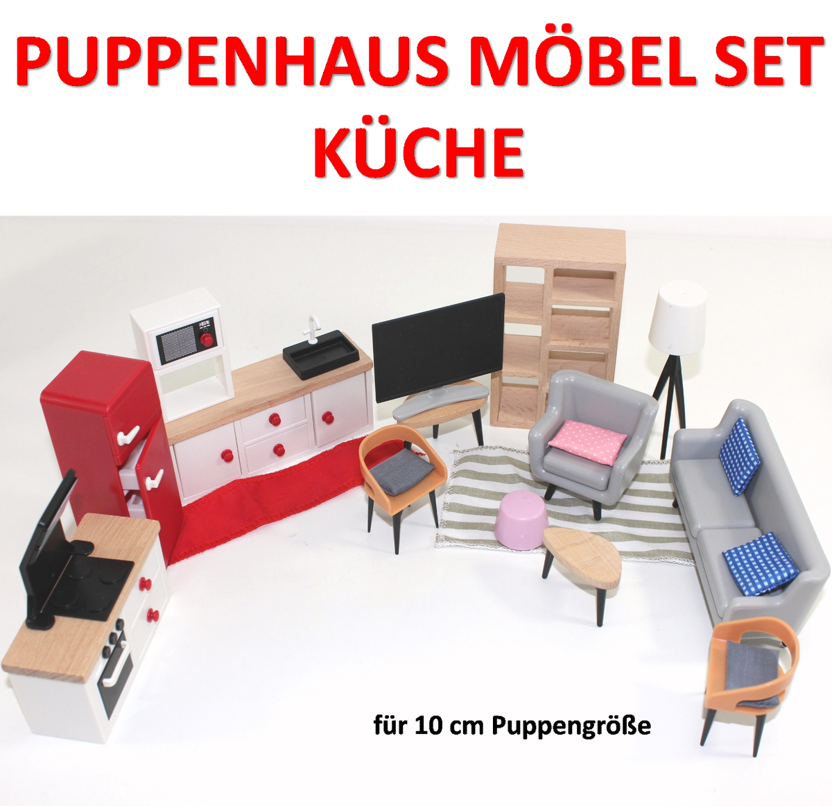 Melody Jane Puppenhaus-Küchenzubehör – Holz Schneidebrett Im Maßstab 1:12 (ca. 40 Mm)