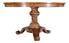 Walnut Round Dining Table | Burr Walnut Veneers Seats 4 Hampton Range NEW TW007