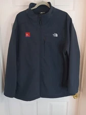 North Face Mens TNF Apex Jacket Dark Blue XXL  WORK LOGO  PEN MARKS LOOK  PHOTOS