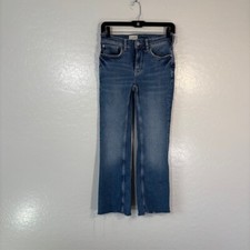 Pilcro Anthropologie Jeans Womens 25 Straight Leg Medium Wash Denim