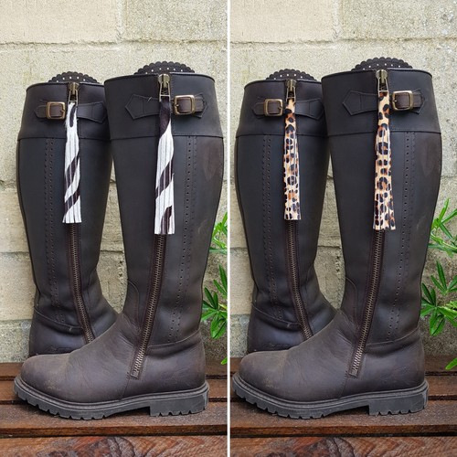 leather boot tassels