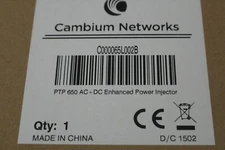 CAMBIUM NETWORKS PTP 650 AC+DC Enhanced Power Injector PN C000065L002B