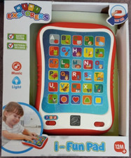 Mini Explorer Learning Tablet for Kids Toddler Educational Development ABC Game
