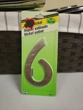 Hy-Ko 4 In. Satin Nickel Number 6 SN-40/6 Midwest Fastener Corp Hy-Ko Brands