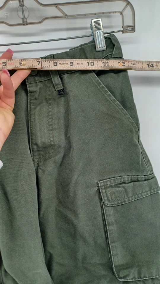 Boy Scout Pants Uniform Convertible Short Zip Ankle 8 youth Olive green - Image 2 of 4