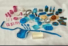 Barbie 80  s Dream Kitchen Complete Accessory Pieces Pots Pans Dishes Utensils