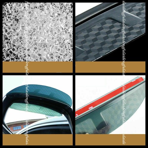 For Ford Escape Kuga 13-19 Carbon Fiber Abs Rear View Mirror Rain Eyebrow Trims - Bild 4 von 10
