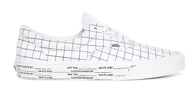 Vans Era White Grid Create Your Color U-Color Unisex Size 7.5Men/9Women Lace-Up