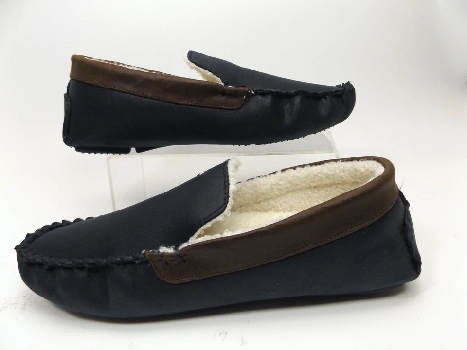 NEW! Steve Madden Men's CANYONE Slide Comfort Slipper, Navy Fabric, Size 8.0 M - Image 3 of 4